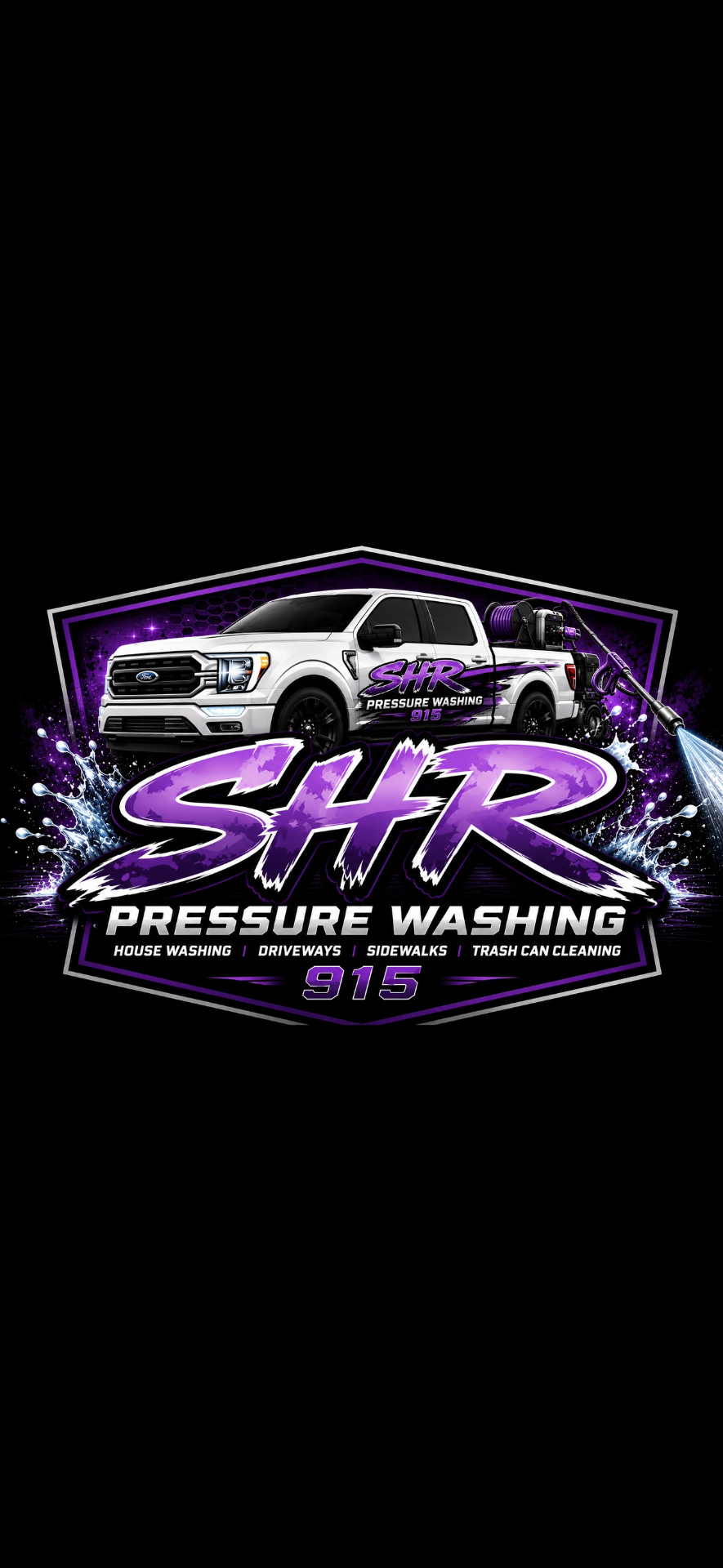 SHR Pressure Washing logo